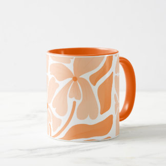 Caneca pintada à mão em design artístico