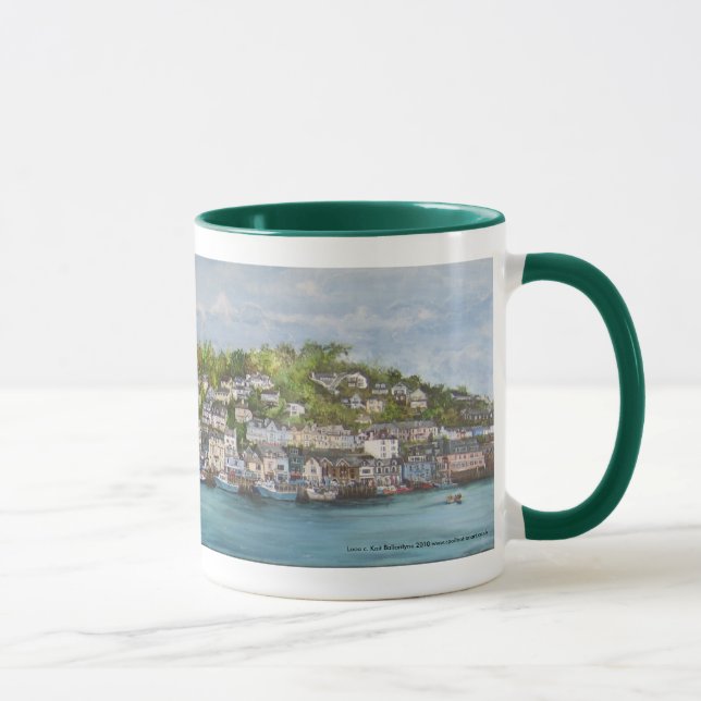 Caneca pintada de Looe por Kait Ballantyne (Direita)