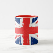 Caneca pintada de Union Jack