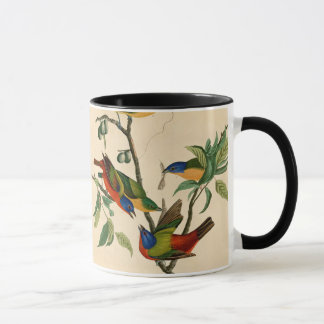 Caneca Pintados por pintura de aves de Audubon 