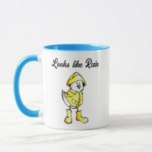 Caneca Pintinho do Dia Chuvoso Bonito - Cartoon "Parece C
