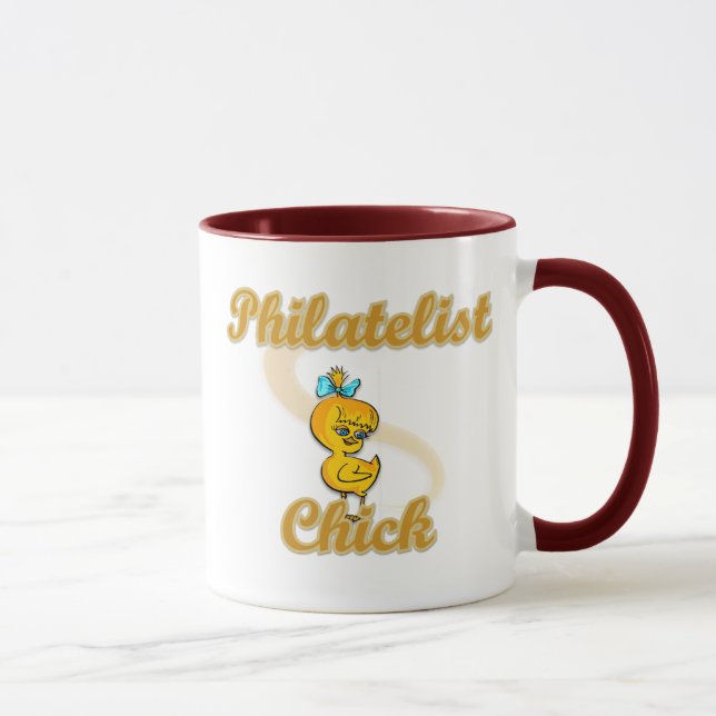 Caneca Pintinho filatelista (Direita)