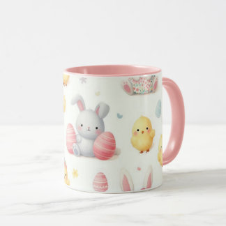Caneca Pintinhos & Coelhinhos