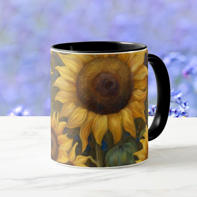 Caneca Pintor de girassol Mug de café com presente (Criador carregado)