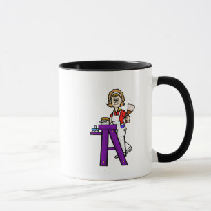 Caneca Pintor profissional para mulheres
