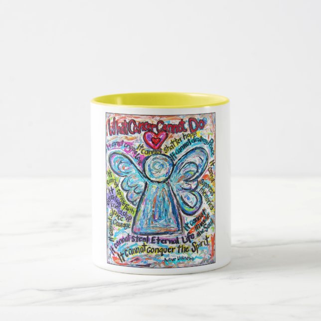 Caneca Pintura Colorida de Anjo Cancer (Centro)