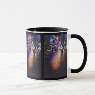 Caneca Pintura da aguarela da cena de "Stardust" New York