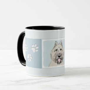 Caneca Pintura de Bouvier des Flandres - Arte Original de