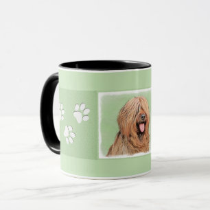 Caneca Pintura de Briard - Arte de Cachorro Original Boni