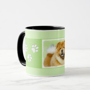 Caneca Pintura De Chow Chow - Arte De Cão Original Bonit