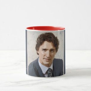 Caneca Pintura de Justin Trudeau