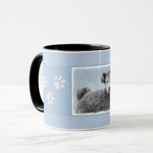 Caneca Pintura De Pumi - Arte De Cão Original Bonita