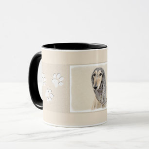 Caneca Pintura de Saluki (jovem corça) - arte original
