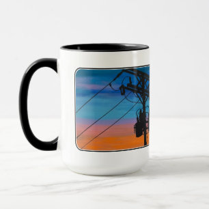 Caneca Pintura de "Sunset Hum" em uma