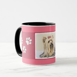 Caneca Pintura de Yorkshire Terrier - Arte de Cachorro Or