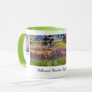 Caneca Pintura do Prado de Milkweed / Artista Larry Lerew