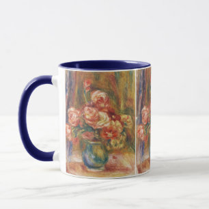 Caneca Pintura Elegante Rosa Renoir Shabby Chic