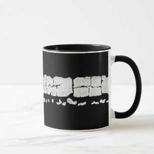 Caneca Pintura em estrada rachada