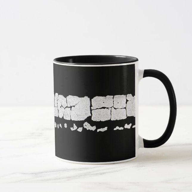 Caneca Pintura em estrada rachada (Direita)