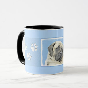 Caneca Pintura em Inglês Mastiff (Fawn) - Arte Original p