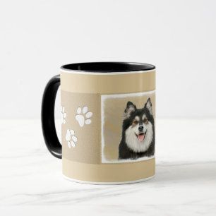 Caneca Pintura em Lapfund, Finlandês - Arte Cão Origina