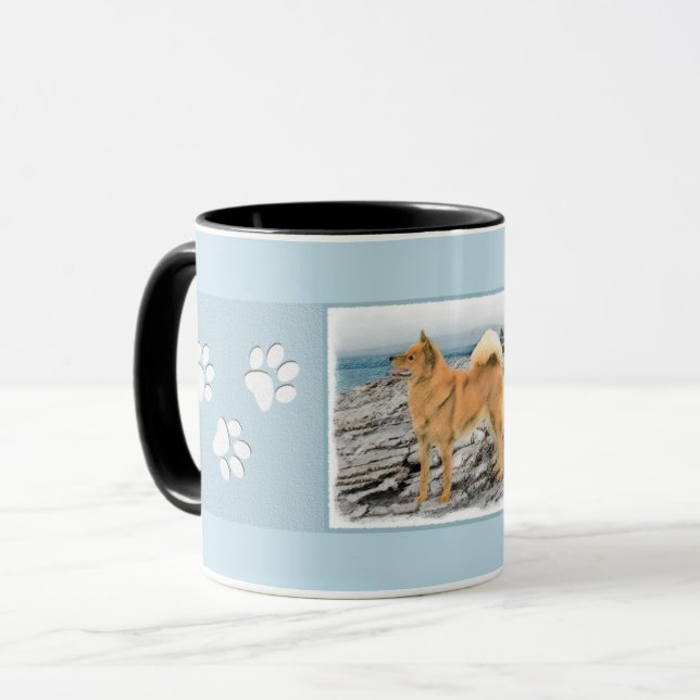 Caneca Pintura em Seashore - Arte Canina (Frente Esquerda)