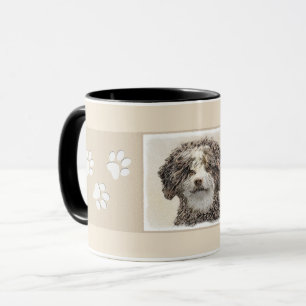 Caneca Pintura Espanhola de Cão-de-Água - Arte Cão Ori