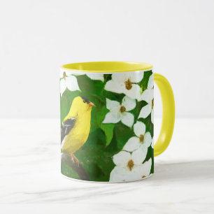 Caneca Pintura Goldfinch - Arte Cachorra Original