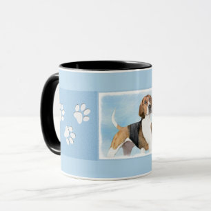 Caneca Pintura Inglesa em Foxhound - Arte Cachorra Origin