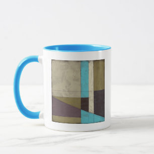 Caneca Pintura minimalista contemporânea com cor profunda