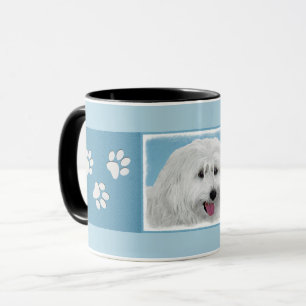 Caneca Pintura Polonesa de Sheepdog - Arte Canina