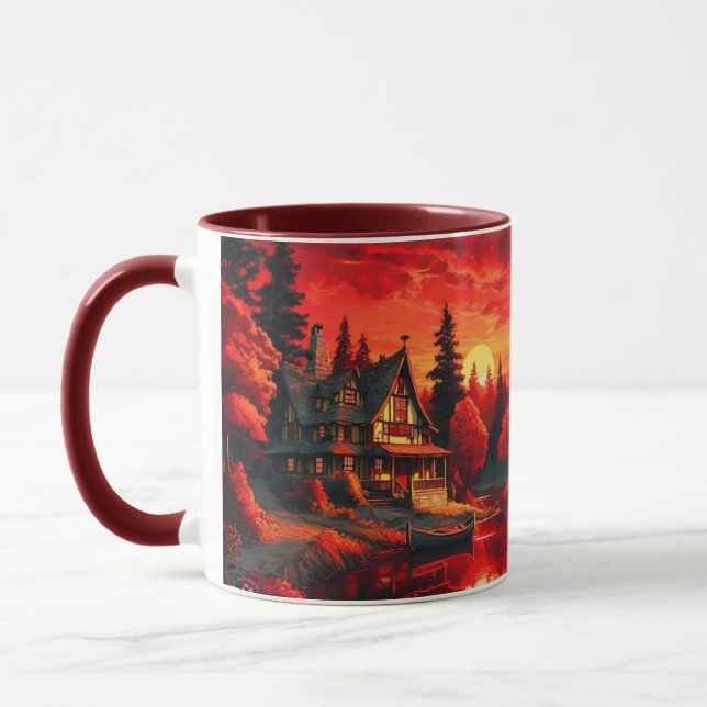 Caneca Pintura solar com algodão e lago-66633 (Esquerda)