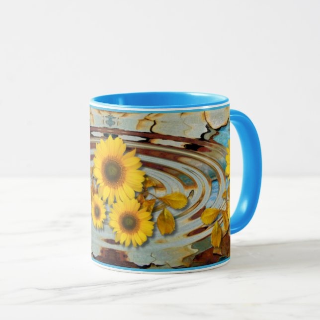CANECA PINTURAS ANTIGAS E FLORES ~ CÃES (Frente Esquerda)