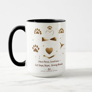 Caneca Pinturas Silenciosas, Amor Alto - Dourada Paw Star
