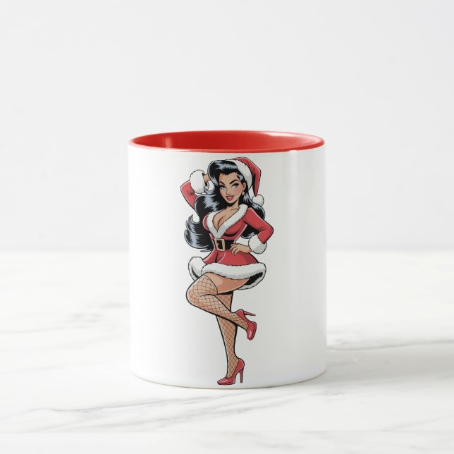 Caneca Pinup Santa Babe (Centro)