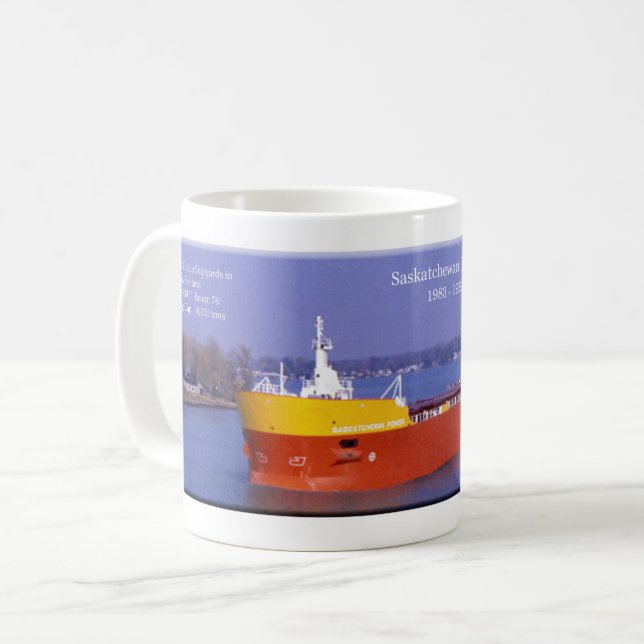 Caneca pioneira de Saskatchewan (Frente Esquerda)