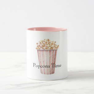 Caneca Pipoca Blush Hora do Filme