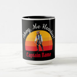 Caneca Pirata Azul de Cor da Água Sunset