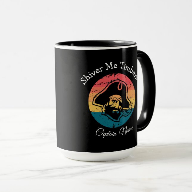 Caneca Pirata de Piratas de Piratas (Frente Esquerda)