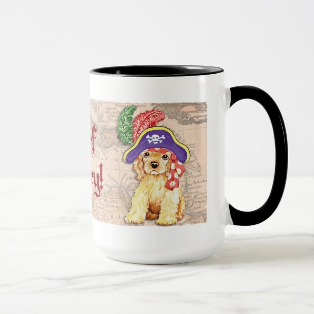 Caneca Pirata do Cocker Spaniel (Direita)