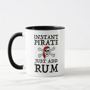Caneca Pirata Instantânea - Basta Adicionar Rum