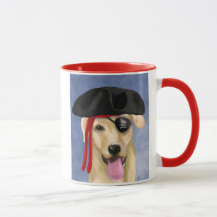 Caneca Pirate Labrador Amarelo