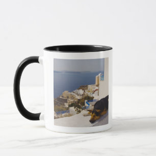 Caneca Piscina, cidade da ilha de Santorini, Oia, sono do