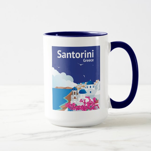 Caneca Piscina de Santorini (Direita)
