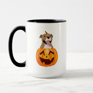 Caneca Pitbull Halloween Coffee Mug