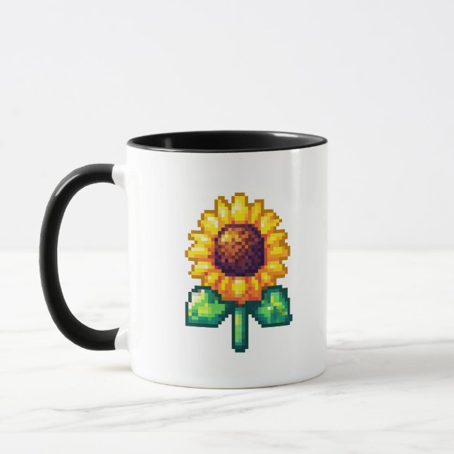 Caneca Pixel Art Sunflower (Esquerda)
