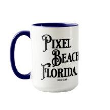 Pixel Beach Florida Mug