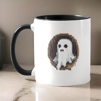 Caneca Pixel Ghostopus Mug por ORION