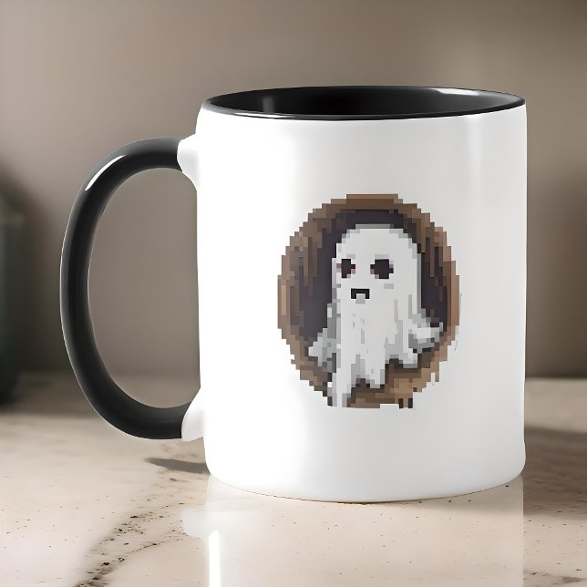 Caneca Pixel Ghostopus Mug por ORION (Criador carregado)