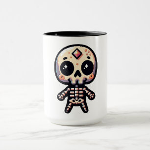 Caneca Pixelart Skeleton